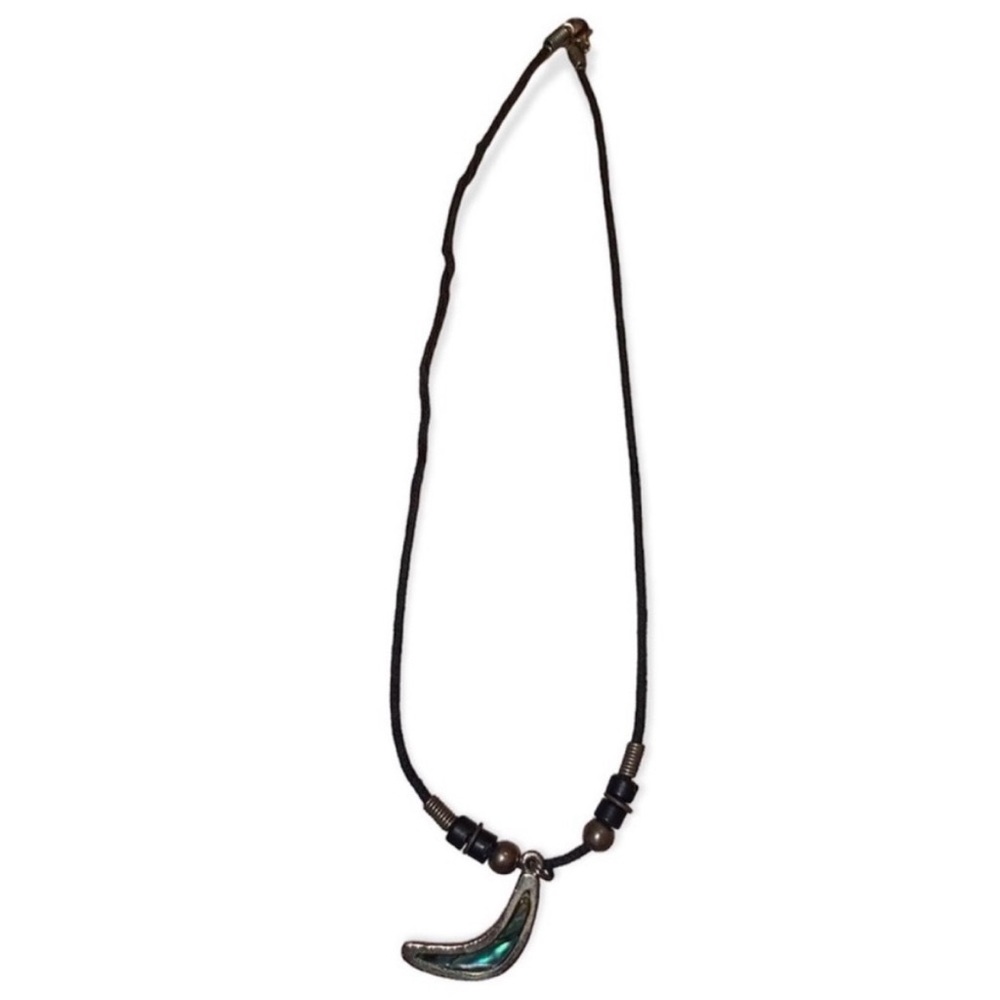 Crescent Gem Necklace